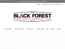 Tablet Screenshot of blackforesthobby.com
